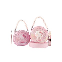 Bolsa Bandolera Hello Kitty Rosa Vestido Glitter