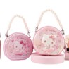 Bolsa Bandolera Hello Kitty Rosa Vestido Glitter