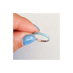 Anillo Azul Cielo y Cristales