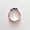 Anillo Cristales Azules Estrellas