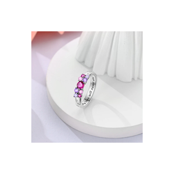 Anillo Cristales Rosa Brillantes Frase Mi Amor Nunca Se Acabará