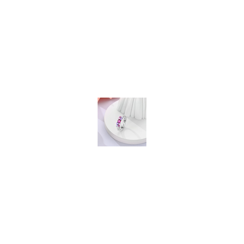 Anillo Cristales Rosa Brillantes Frase Mi Amor Nunca Se Acabará