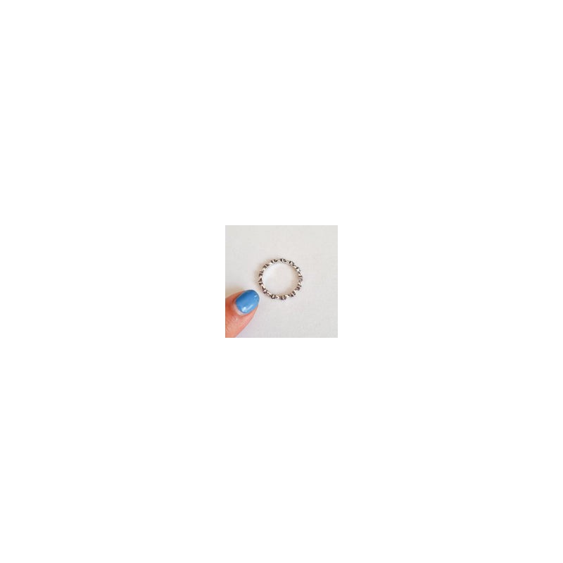 Anillo Cristales Rosas y Corazones