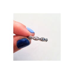 Anillo Ojos Turcos Cristales Azules