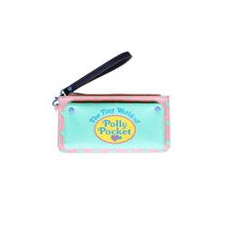 Cartera Monedero Polly Pocket Rosa y Corazones Azul Pastel
