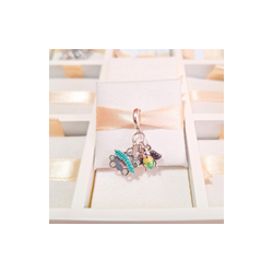 Charm Abeja Y Flor Primaveral