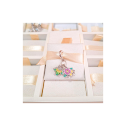 Charm Abeja Y Flor Primaveral