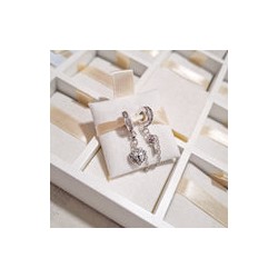 Charm Cadena De Seguridad Corazón Candado Y Llave