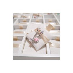 Charm Cadena De Seguridad Huella Mascota Y Estrella