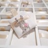 Charm Cadena De Seguridad Huella Mascota Y Estrella