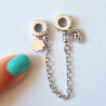 Charm Cadena De Seguridad Sol Y Luna