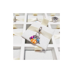 Charm Calabaza De Halloween Con Dulces