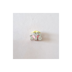 Charm Carroza Rosa y Amarillo