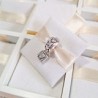 Charm Clip Candado Corazones Cristales