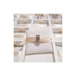 Charm Clip Estrellas Y Cristales Morados Con Azul