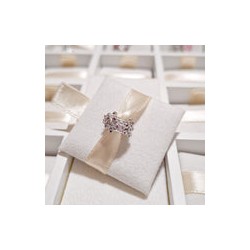 Charm Clip Flores Rosas Cristales