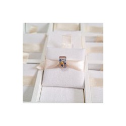 Charm Clip Pluma De Pavo Real