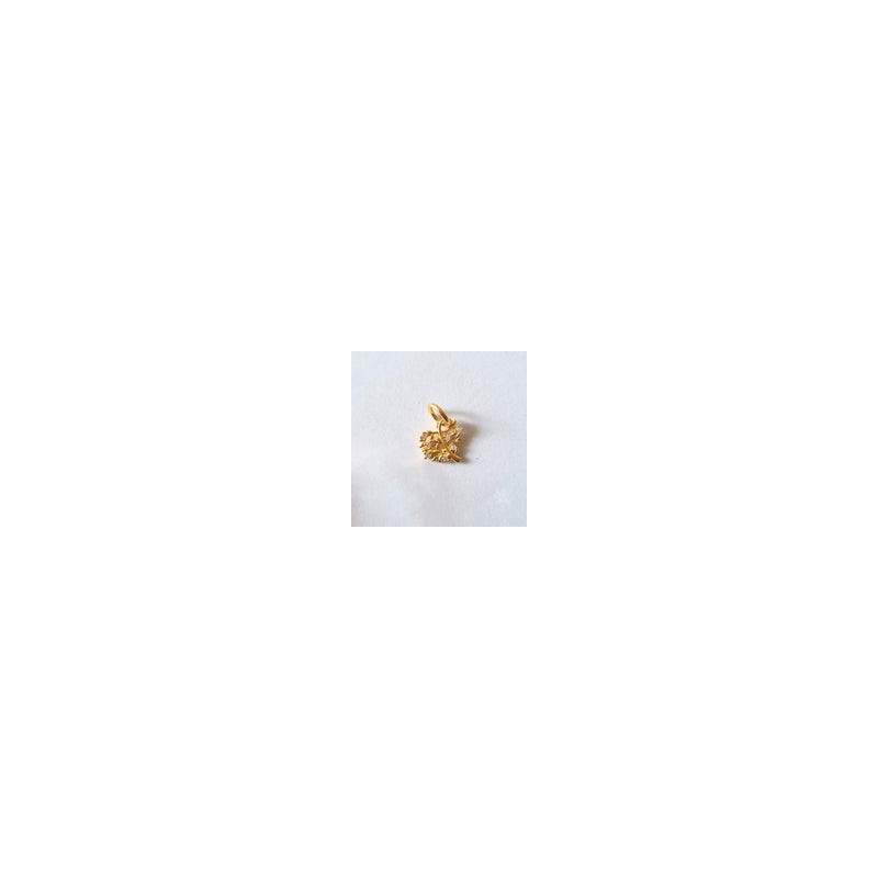 Charm Corazón Árbol Dorado
