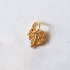 Charm Corazón Árbol Dorado