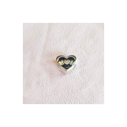 Charm Corazón LOVE you forever y Cristal Rosa Palo