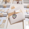 Charm Corazón Tornasol Cristales De Colores