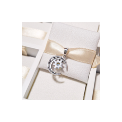Charm Dije Media Luna Con Estrella Tornasol