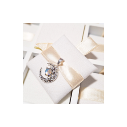 Charm Dije Media Luna Con Estrella Tornasol