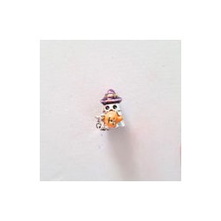 Charm Fantasma Con Calabacita De Halloween