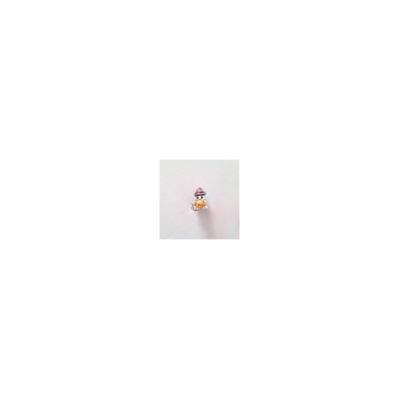 Charm Fantasma Con Calabacita De Halloween