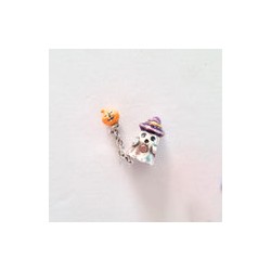 Charm Fantasma Con Calabacita De Halloween