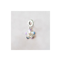 Charm Flor Colores Pasteles y Mariposa