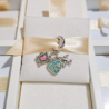 Charm Maleta De Viaje, Corazón Y Avión