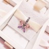 Charm Mariposa Cristales Rosa Y Lila
