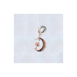 Charm Media Luna Con Estrella Danzante