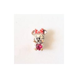 Charm Minnie Mouse Corazón Rojo
