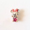 Charm Minnie Mouse Corazón Rojo
