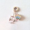 Charm Mochila Y Audífonos Unicornio