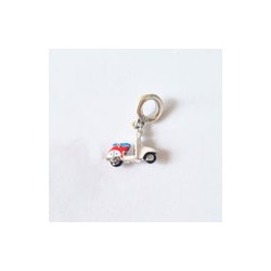 Charm Motoneta Vespa Blanca