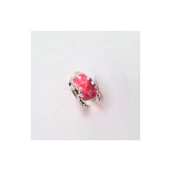 Charm Murano Rojo Estrellas