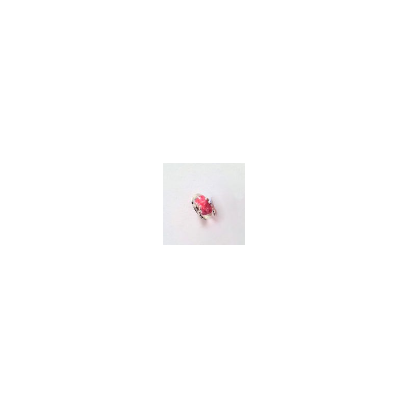 Charm Murano Rojo Estrellas