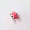 Charm Murano Rojo Estrellas