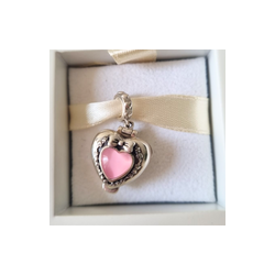 Charm Polly Pocket Niñera Corazón Cristal Rosa