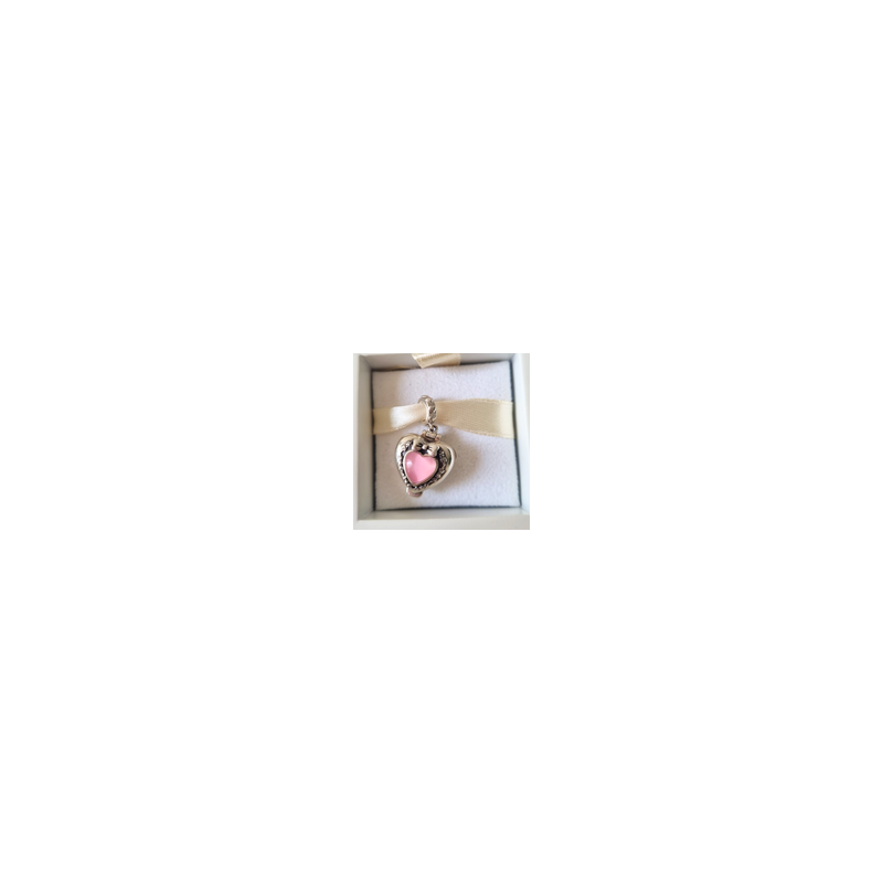 Charm Polly Pocket Niñera Corazón Cristal Rosa
