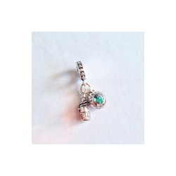 Charm Ramo De Rosas Y Botella De Vino
