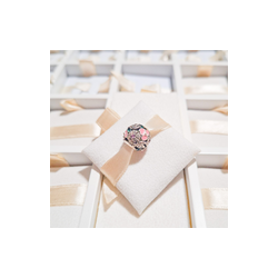 Charm Redondo Flores Rosas