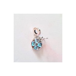 Charm Trébol Candado Tornasol