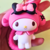 Llavero My Melody Rosa Con Moño Negro Sanrio