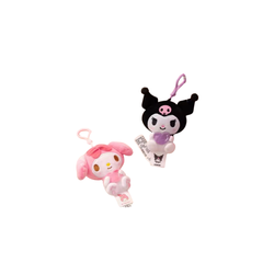 Llavero Peluche Kuromi Corazón Lila