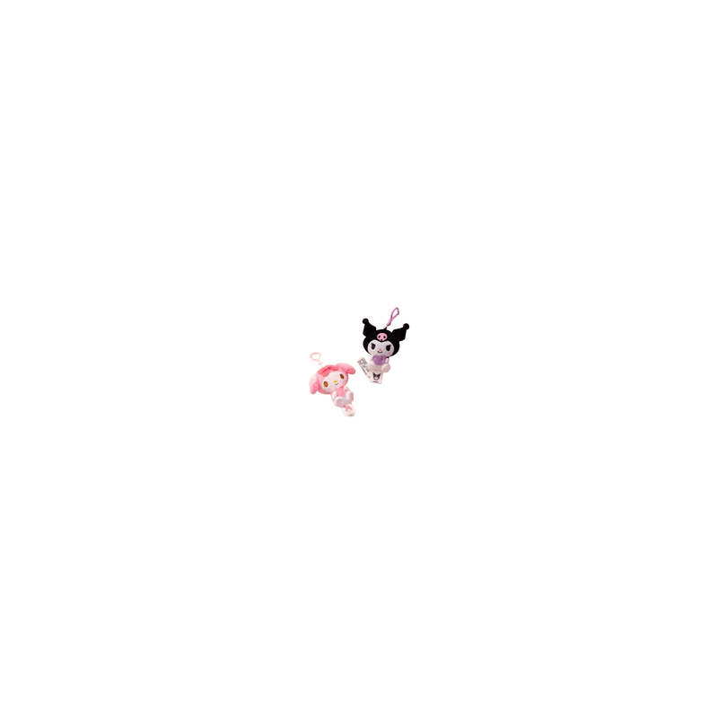 Llavero Peluche Kuromi Corazón Lila
