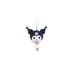 Llavero Peluche Kuromi Corazón Lila